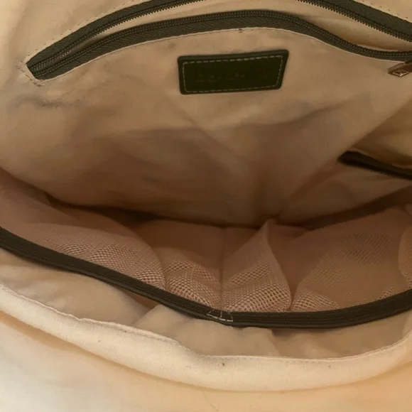 NWOT Bearpaw Olive Green and Beige Backpack - Picture 3 of 4